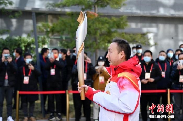 3月2日，北京2022年冬殘奧會火種采集儀式在中國盲文圖書館舉行，采集“希望之火”。 <a target='_blank' href='/'>中新社</a>記者 張興龍 攝