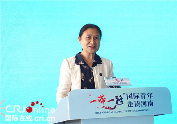 中國人民對(duì)外友好協(xié)會(huì)二級(jí)巡視員李冬梅致辭。賈親親 攝