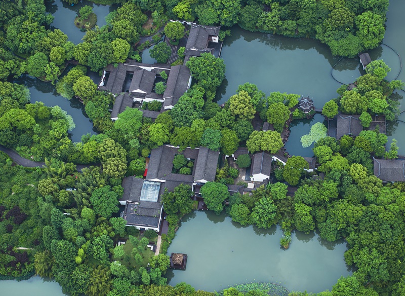2023年5月11日，浙江杭州，西溪國(guó)家濕地公園。
