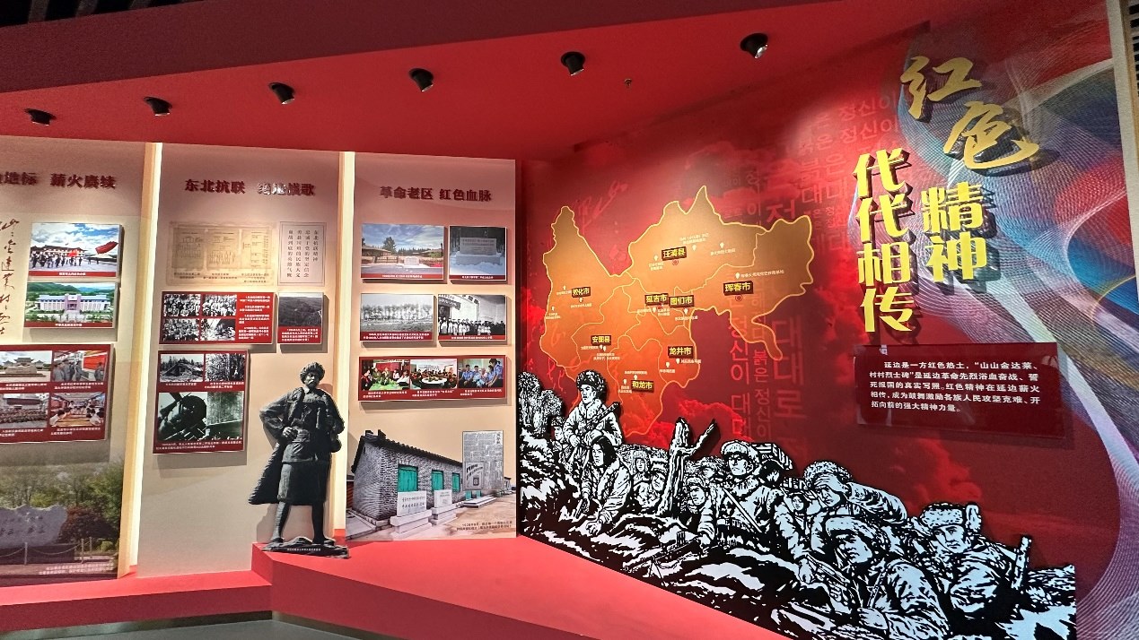 《千秋正氣-朝鮮族革命斗爭(zhēng)史陳列》展廳。人民網(wǎng)記者 金洪花攝