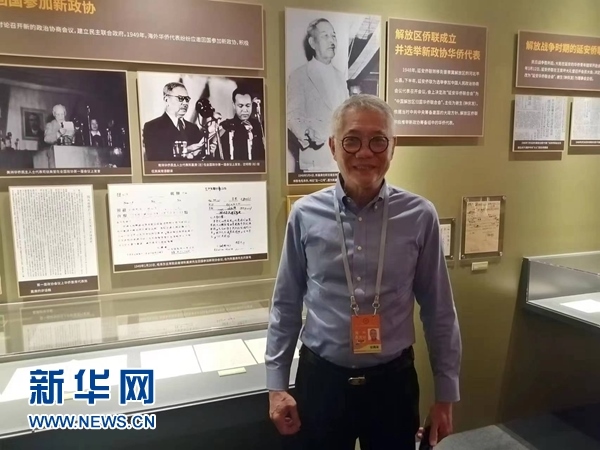 印尼廣東社團(tuán)聯(lián)合總會(huì)總主席張錦泉。新華網(wǎng)記者 侯強(qiáng) 攝