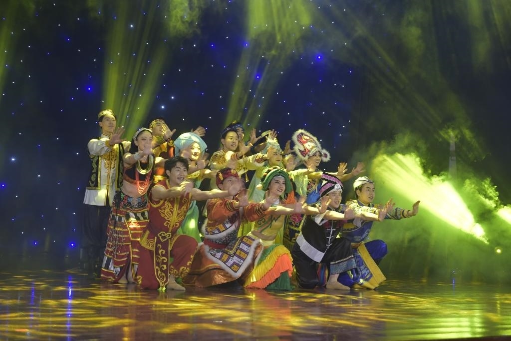 5月27日，演員在柬埔寨金邊真臘歌劇院演出。