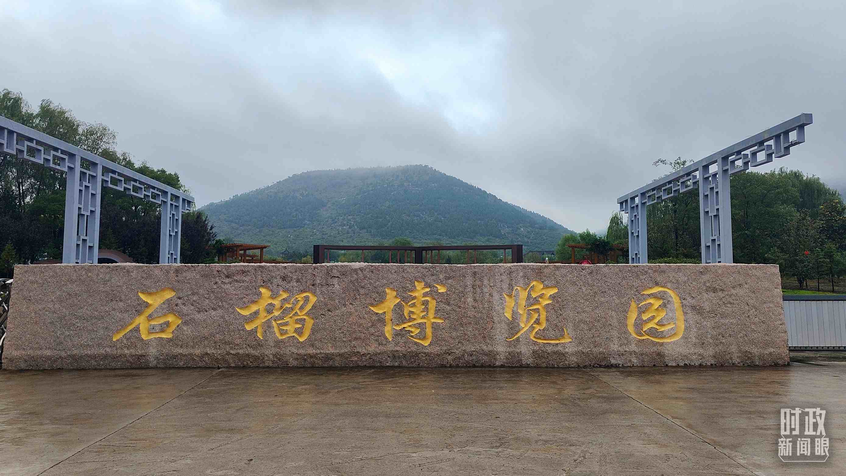 △石榴種質(zhì)資源庫(kù)位于石榴博覽園內(nèi)。（總臺(tái)央視記者楊立峰拍攝）