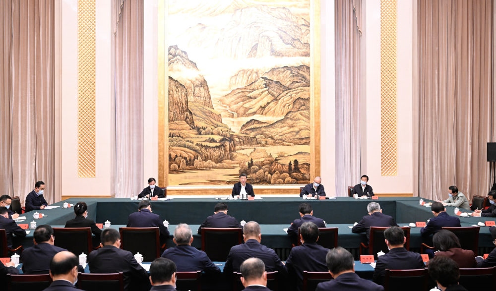  2023年5月17日上午，習(xí)近平在西安聽取陜西省委和省政府工作匯報并發(fā)表重要講話。