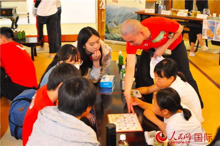 中日青少年聯(lián)歡交流會(huì)現(xiàn)場(chǎng)。人民網(wǎng) 蔣曉辰攝