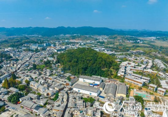 航拍舊州古鎮(zhèn)。人民網 陽茜攝