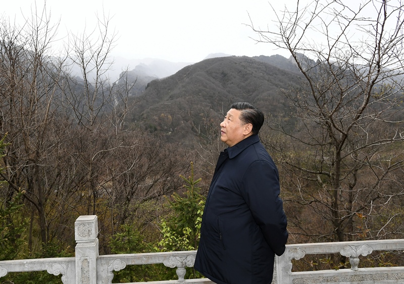 2020年4月20日，習(xí)近平在陜西秦嶺牛背梁國家級自然保護(hù)區(qū)，了解秦嶺生態(tài)保護(hù)工作情況。