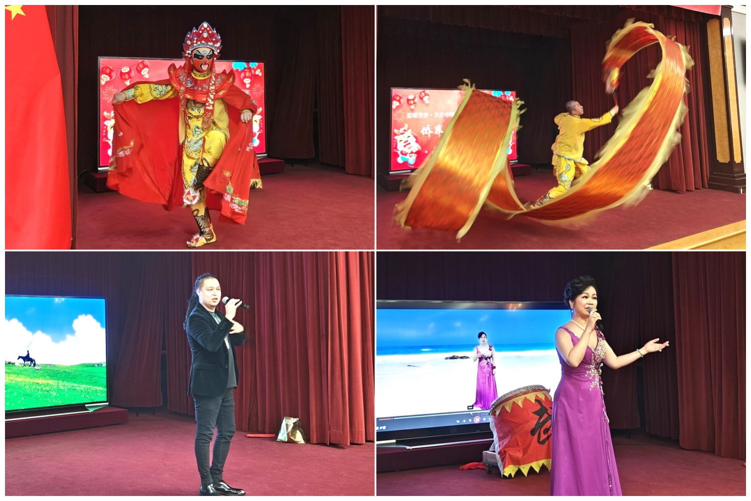 當(dāng)?shù)貎S界知名演員獻(xiàn)上精彩演出。主辦方供圖