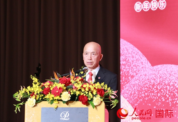 全華聯(lián)理事長賀乃和致辭。人民網(wǎng) 許可攝