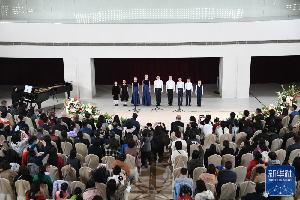 3月21日，金融街童聲合唱團(tuán)在音樂會上演出。新華社記者 任超 攝