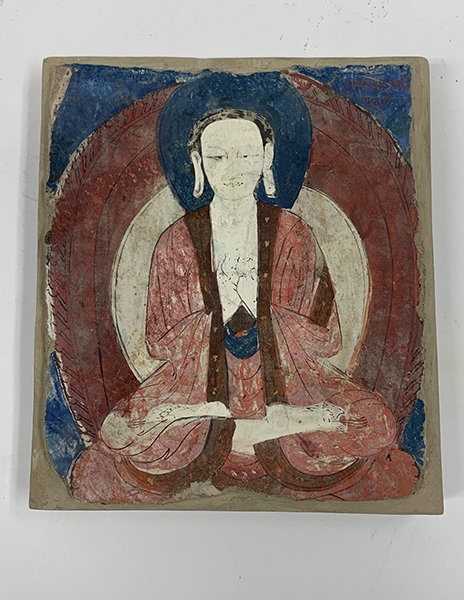 佛像壁畫殘片（暫定名）。國家文物局供圖