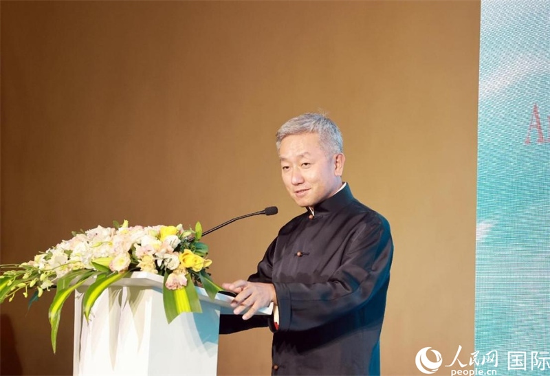 張益明大使致辭。人民網(wǎng)記者 管克江攝