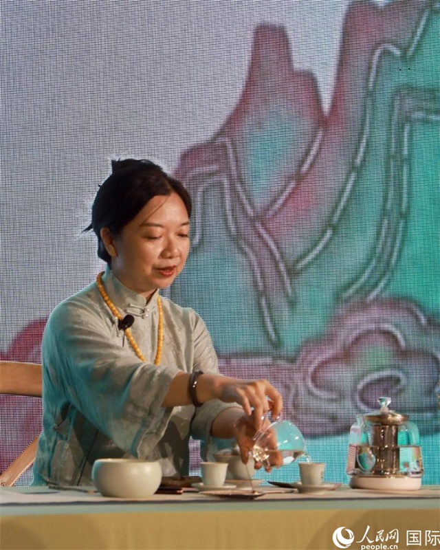 茶藝展示。人民網(wǎng)記者 管克江攝