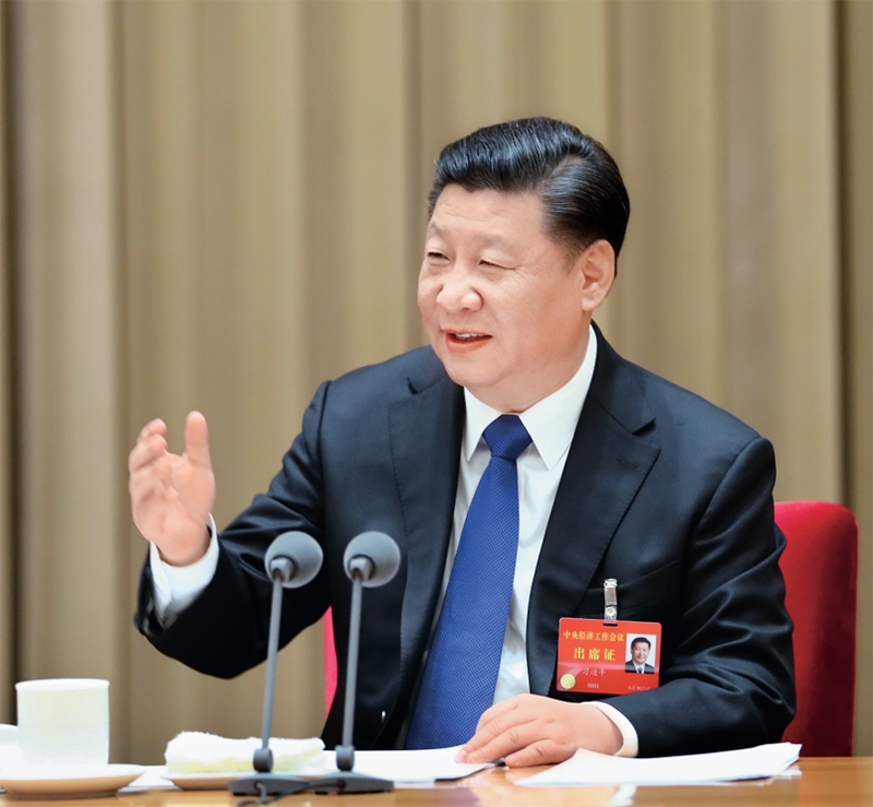 2017年12月18日至20日，中央經濟工作會議在北京舉行。中共中央總書記、國家主席、中央軍委主席習近平發(fā)表重要講話。 新華社記者 謝環(huán)馳/攝