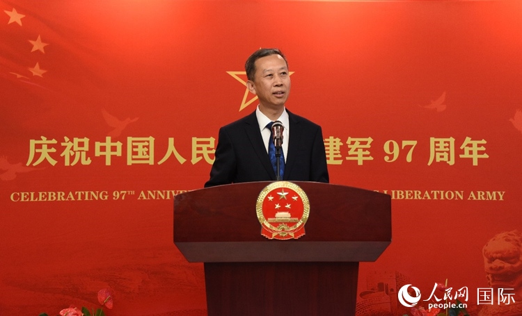 中國駐瑞典大使崔愛民致辭。人民網(wǎng)記者 殷淼攝