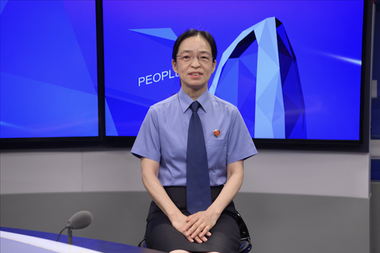 最高人民檢察院行政檢察廳二級高級檢察官張立新。人民網記者 王曉嘯攝