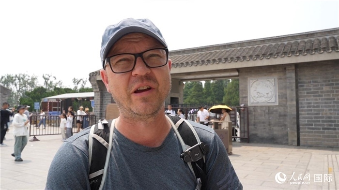 圖為德國籍游客安德烈亞斯·西伯特。人民網(wǎng)記者 吳超嵐攝