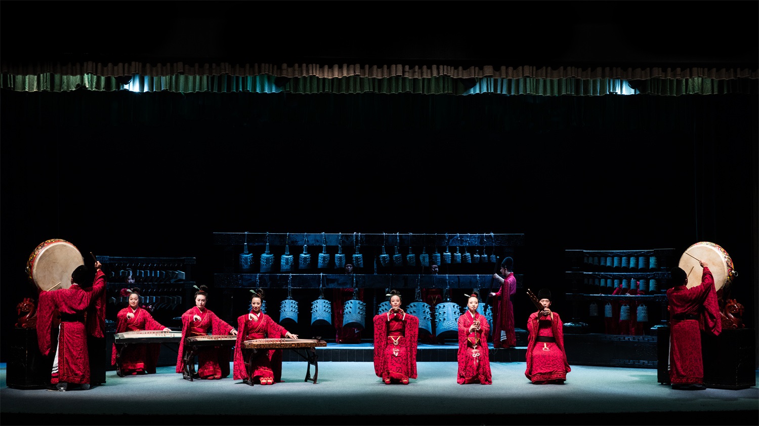 “華夏正聲——中原音樂考古復(fù)原展演”現(xiàn)場。河南博物院供圖