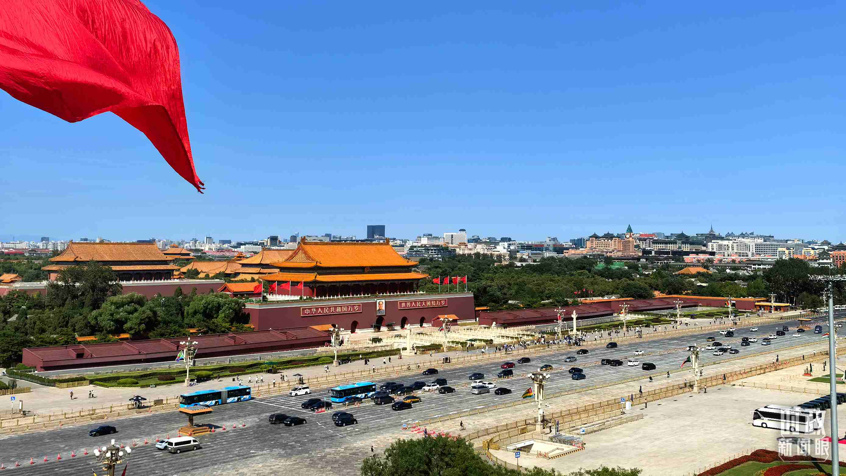 △9月2日，北京晴空萬(wàn)里。（總臺(tái)央視記者張垚拍攝）