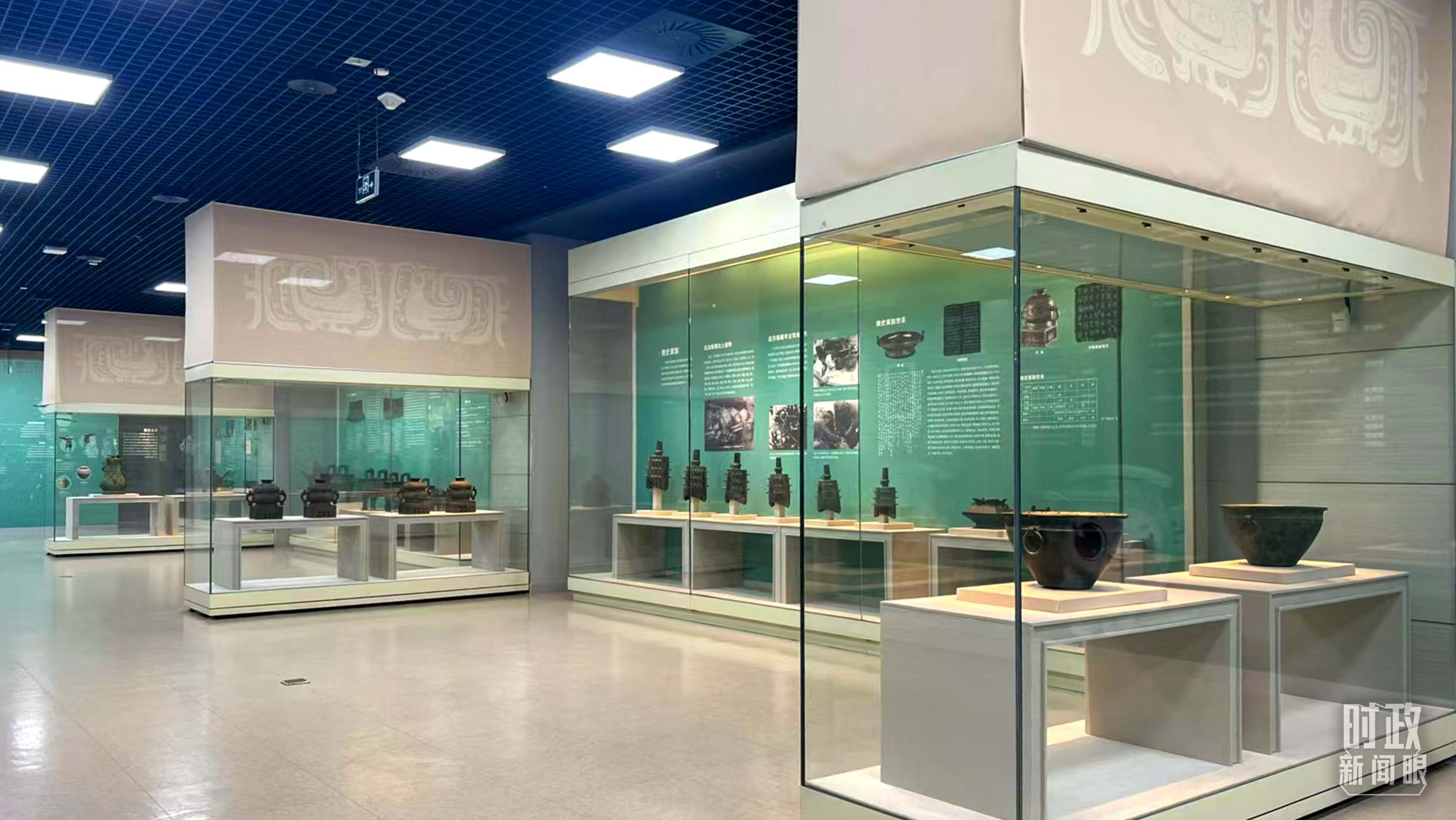 △ 寶雞青銅器博物院內(nèi)展陳。（總臺記者崔剛拍攝）