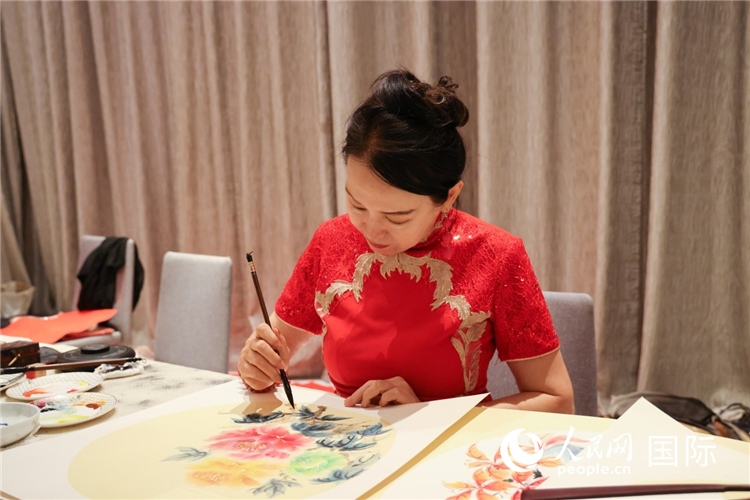中國傳統(tǒng)文化展示。人民網(wǎng)記者任皓宇攝