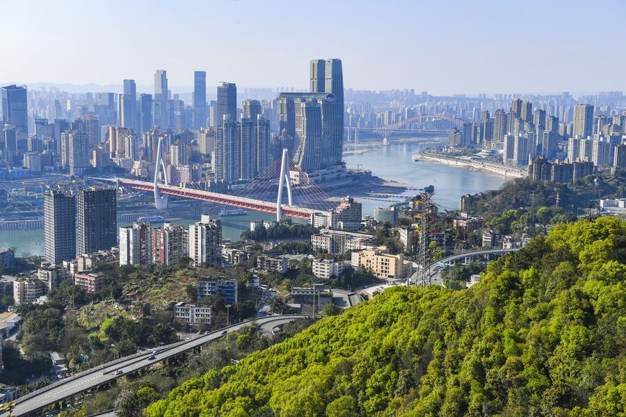 這是2024年3月25日拍攝的重慶城市景象。新華社記者 王全超 攝