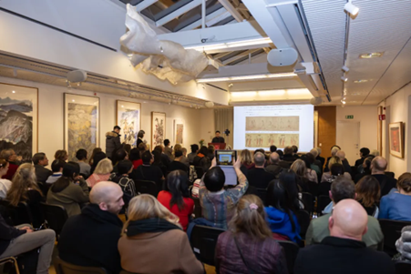 “國際視野下的中國繪畫——中國國家畫院優(yōu)秀作品交流展”。中國駐瑞典大使館供圖
