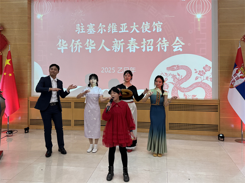 招待會(huì)現(xiàn)場(chǎng)表演。諾維薩德孔子學(xué)院供圖