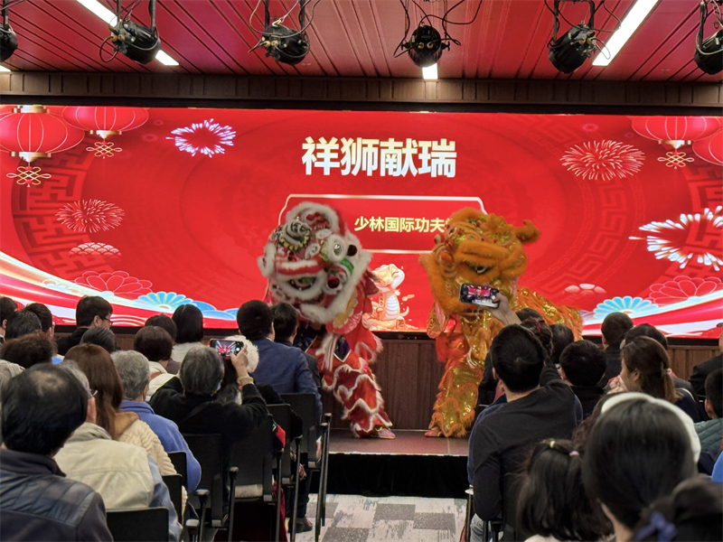 活動現(xiàn)場舞獅表演。主辦方供圖