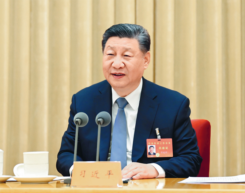 2024年12月11日至12日，中央經(jīng)濟工作會議在北京舉行。中共中央總書記、國家主席、中央軍委主席習近平出席會議并發(fā)表重要講話。 新華社記者 謝環(huán)馳/攝