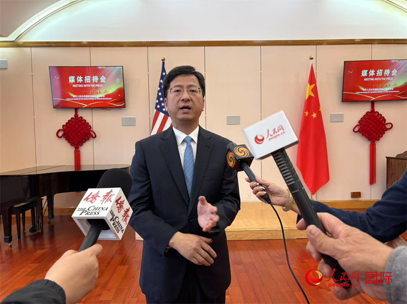 張建敏接受人民網(wǎng)等媒體記者采訪。人民網(wǎng) 鄧圩攝