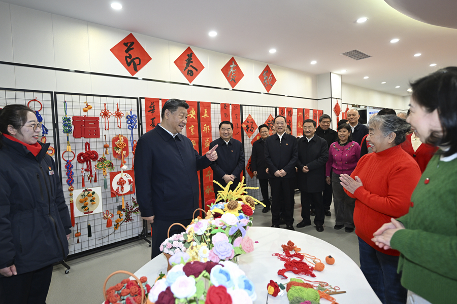 2025年1月23日，習(xí)近平總書記在沈陽大東區(qū)長(zhǎng)安街道長(zhǎng)安小區(qū)社區(qū)黨群服務(wù)中心考察。