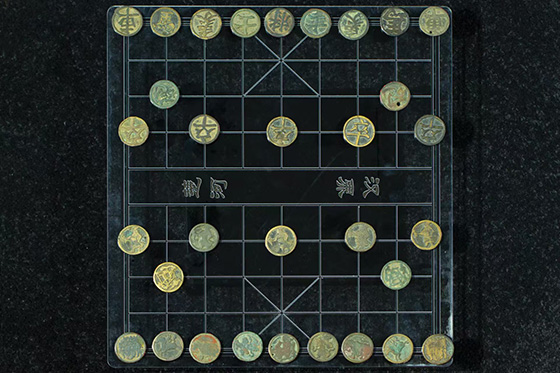 宋代中國(guó)銅象棋子。主辦方供圖