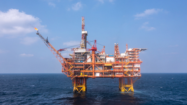 我國(guó)首個(gè)海上CCUS項(xiàng)目設(shè)施恩平15-1平臺(tái)。受訪者供圖