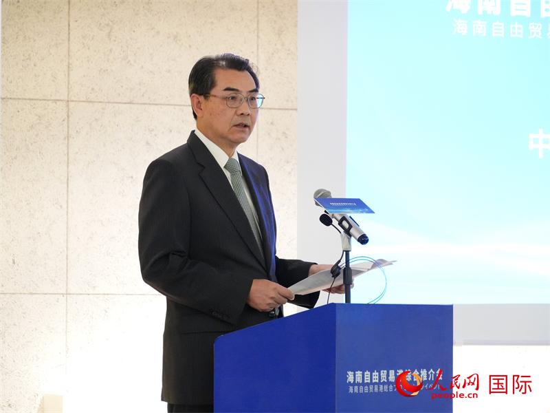中國駐日本大使吳江浩致辭。人民網 許可攝