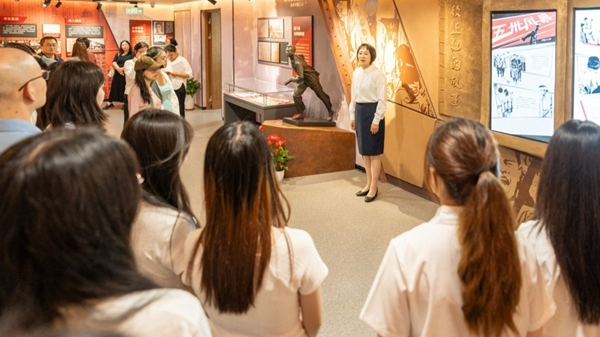 思政課現(xiàn)場。東華大學供圖